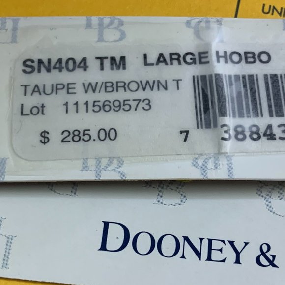 Dooney & Bourke Croco leather Large Hobo - Taupe - Picture 8 of 14